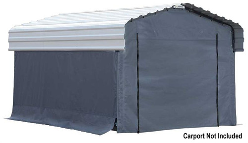 Arrow Carport 10 x 15 ft. Enclosure Kit (Carport sold separately)