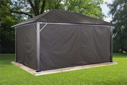 Sojag Curtains for Genova 12 x 16 ft Brown - Gazebo Not Included