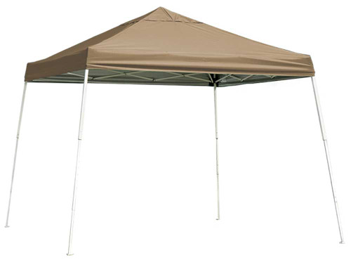 ShelterLogic Pop-Up Canopy HD - Slant Leg 10 x 10 ft. Desert Bronze