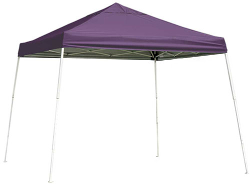 ShelterLogic Pop-Up Canopy HD - Slant Leg 10 x 10 ft. Purple