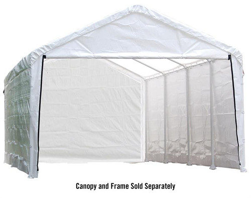 ShelterLogic Canopy Enclosure Kit for the SuperMax 12ft. x 26ft. - White