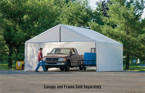 ShelterLogic Canopy Enclosure Kit for SuperMax 18 x 20 ft. White (Frame and Canopy Sold Separately)