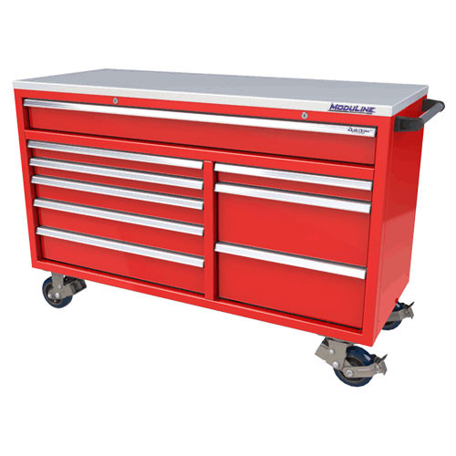 Moduline QuikDraw 60 9-Drawer Aluminum Roller Cabinet