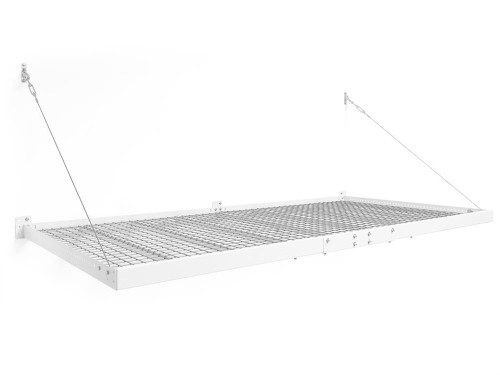 NewAge Pro Series 4 ft. x 8 ft. Wall Mounted Steel Shelf - White (Set of 2)