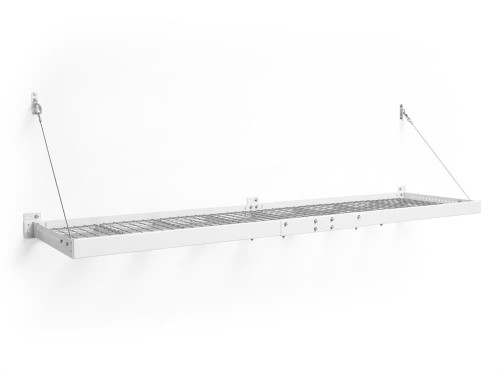 NewAge Pro Series 2 ft. x 8 ft. Wall Mounted Steel Shelf - White (Set of 2)