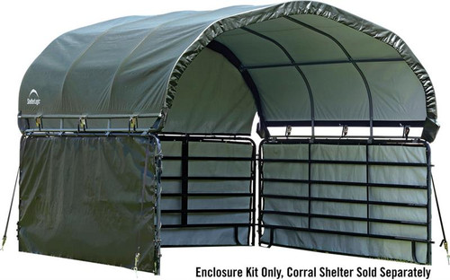 ShelterLogic Enclosure Kit for Corral Shelter 12 x 12 ft. Green (Corral Shelter & Panels NOT Included)