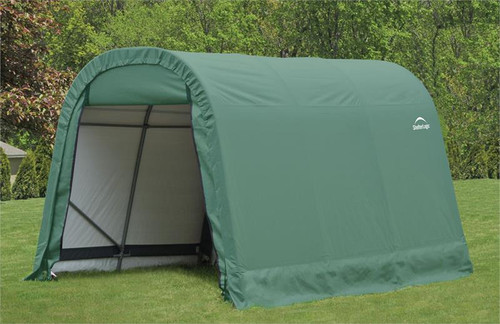 ShelterLogic ShelterCoat 8 x 16 x 8 ft. Wind/Snow Rated Garage Round Green Cover