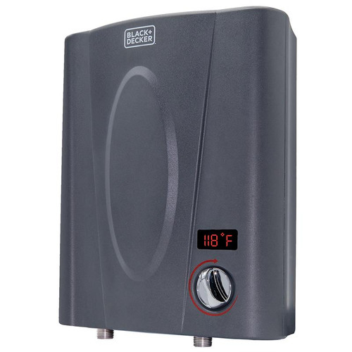 BLACK+DECKER 11 kW Self-Modulating 2.35 GPM Electric Tankless Water Heater, Point of Use hot water heater electric