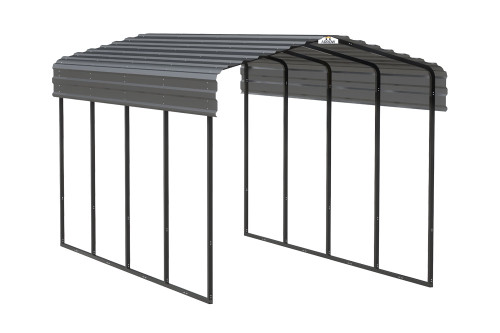 Arrow Steel Carport 10 x 20 x 9 ft. Galvanized Charcoal