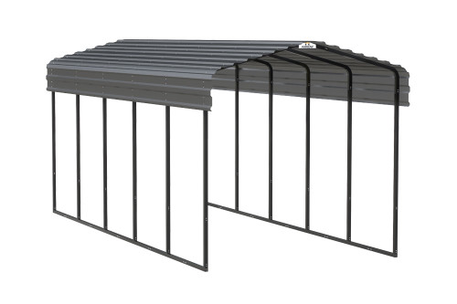 Arrow Steel Carport 10 x 24 x 9 ft. Galvanized Charcoal
