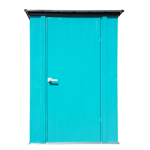 Spacemaker Patio Storage Shed 4x3 Teal and Anthracite