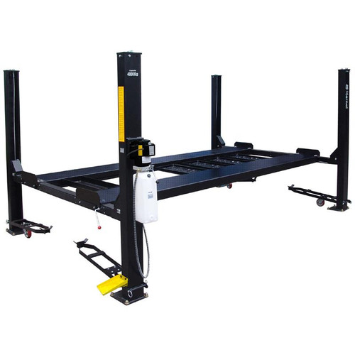 Tuxedo FP9K-DX-XLT 9,000 lb Deluxe Storage Lift Extended Length / Height with Poly Casters, Drip Trays, Jack Tray