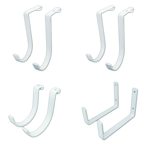 SafeRacks Hook Accessory Package (8-Pack) - White