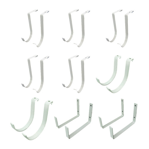SafeRacks Hook Accessory Package (18-Pack) - White