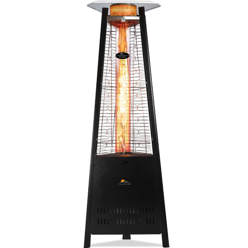 Paragon Outdoor Inferno Flame Tower Heater, 72.5”, 42,000 BTU - Hammered Black