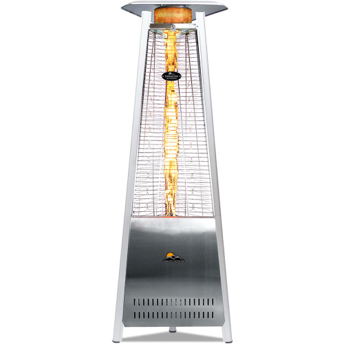 Paragon Outdoor Inferno Flame Tower Heater, 72.5”, 42,000 BTU - Stainless Steel