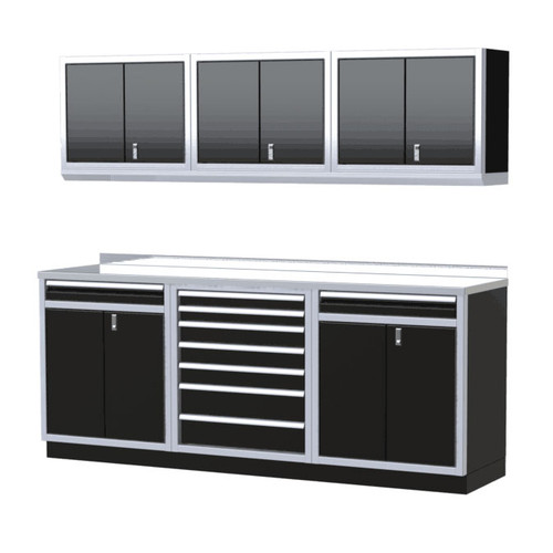 Moduline PRO II SeriesGarage Cabinet Combination 8 Foot Wide PGC008-05X