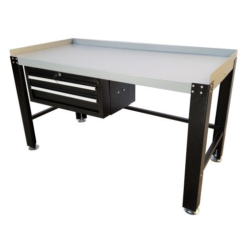 iDEAL Premium Work Bench & Tool Cabinet (1,600 lb Capacity) - Black