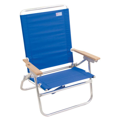 RIO Beach 4-Position Easy In-Easy Out Beach Chair - Blue