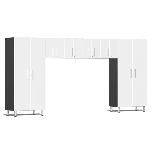 Ulti-MATE Garage 2.0 Series White Metallic 6-Piece Cabinet Set