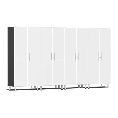 Ulti-MATE Garage 2.0 Series White Metallic 4-Pc Tall Cabinet Kit