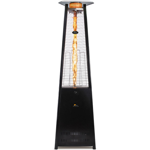 Paragon Outdoor Vesta Flame Tower Heater, 92.5”, 42,000 BTU - Hammered Black