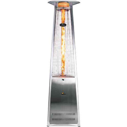 Paragon Outdoor Vesta Flame Tower Heater, 92.5”, 42,000 BTU - Stainless Steel